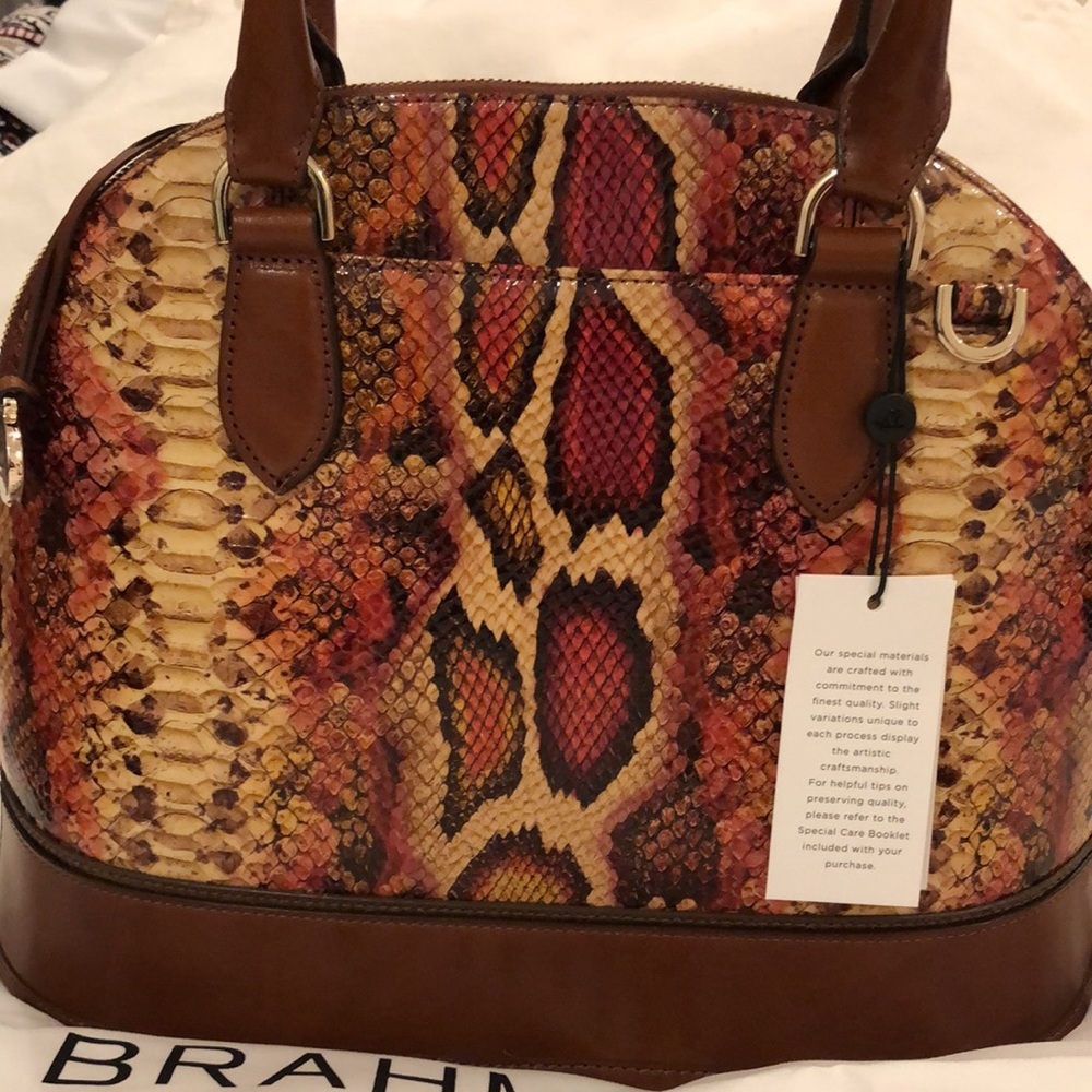 BRAHMIN GEORGINA MULTI BRIDGEPORT BAG with ADY WALLET NWT - Picture 9 of 16